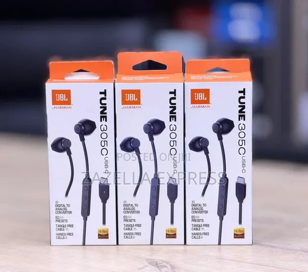 JBL Tune 305C Wired USB-C Earphones - 1