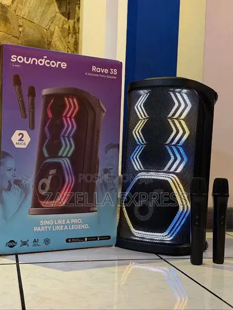 Anker Soundcore Rave 3S AI Party Speaker 200W with 2 Mics - 1