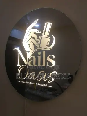 Custom LED Nail and Salon Mirror