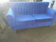 3 Seater Butterfly Sofa - Light Blue - 1