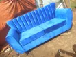 3 Seater Butterfly Sofa - Light Blue - 2