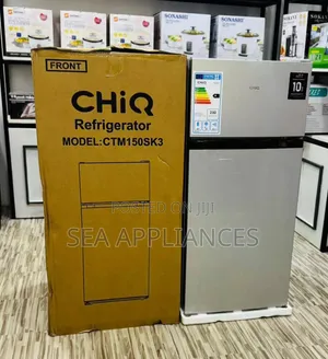 Chiq Fridge 150L Silver Double Door