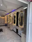 Salon Set with Modern Mirrors - 1
