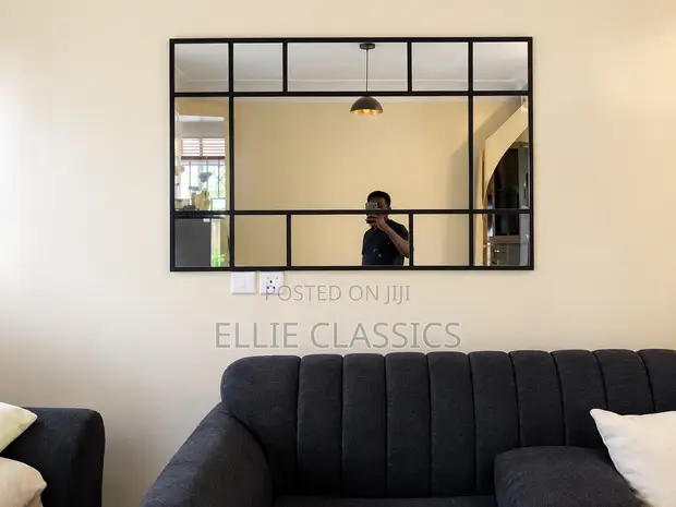 Black Grid Mirror - 1