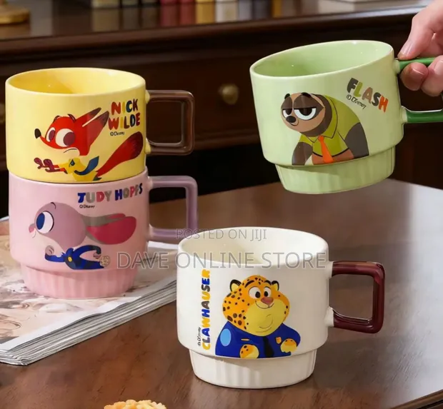 4pc Zootopia Characters Cups - 1