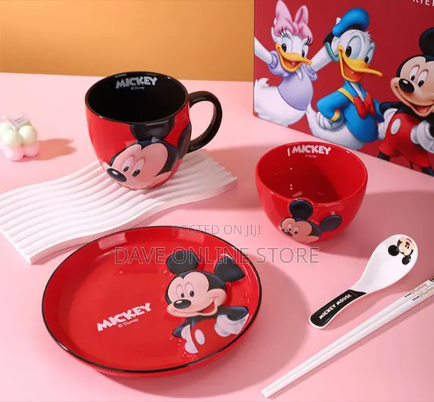 3D Mickey Mouse Porcelain Dinner Sets - 1