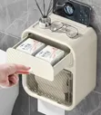 Wall Mounted Dual Storage Tissue Box - 1