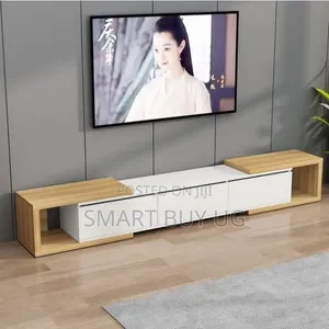 Brand New Wooden TV Stand with Drawers and LED Lights