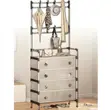 6-Tier Multipurpose Coat and Dustproof Shoe Rack with Storage Shelves - 1