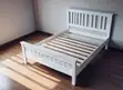 4x6 High-Quality White Wooden Bed Frame - 2