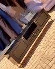 Brand New White TV Stand with Drawers and LED Lights - 1