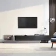 TV Stand with Storage & Wall Unit - 7ft Gray - 2