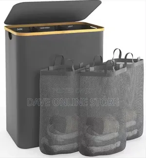 3-Partition Laundry Hamper (160L)