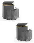 3-Partition Laundry Hamper (160L) - 2
