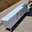 6ft White TV Stand with Drawers and LED Lights - 2
