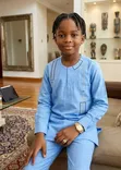 Boys African Wear Linen Suit - 2