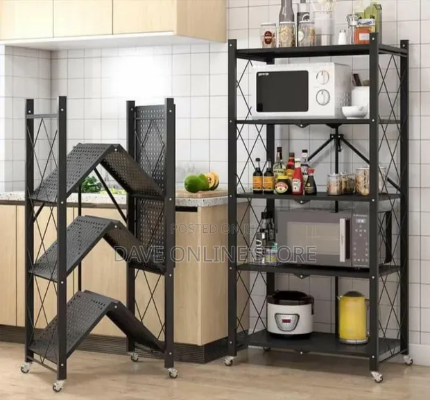 5 Layer Foldable Kitchen Rack - 1