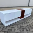 1.8m White TV Stand with Drawers & LED Lights - 2