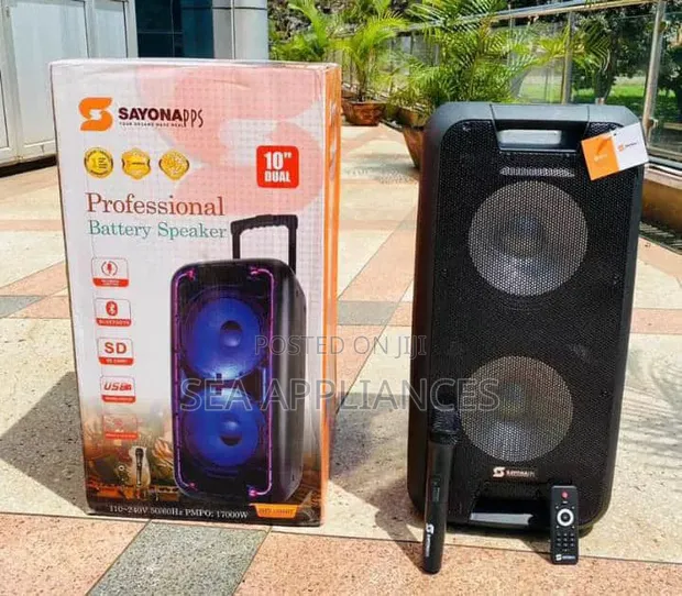 Sayona Party Box Speaker with Wireless Mic - 1