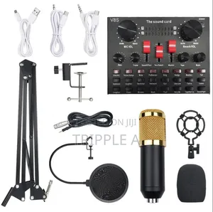 Brand New Music Recording Condenser Microphone and Sound Card