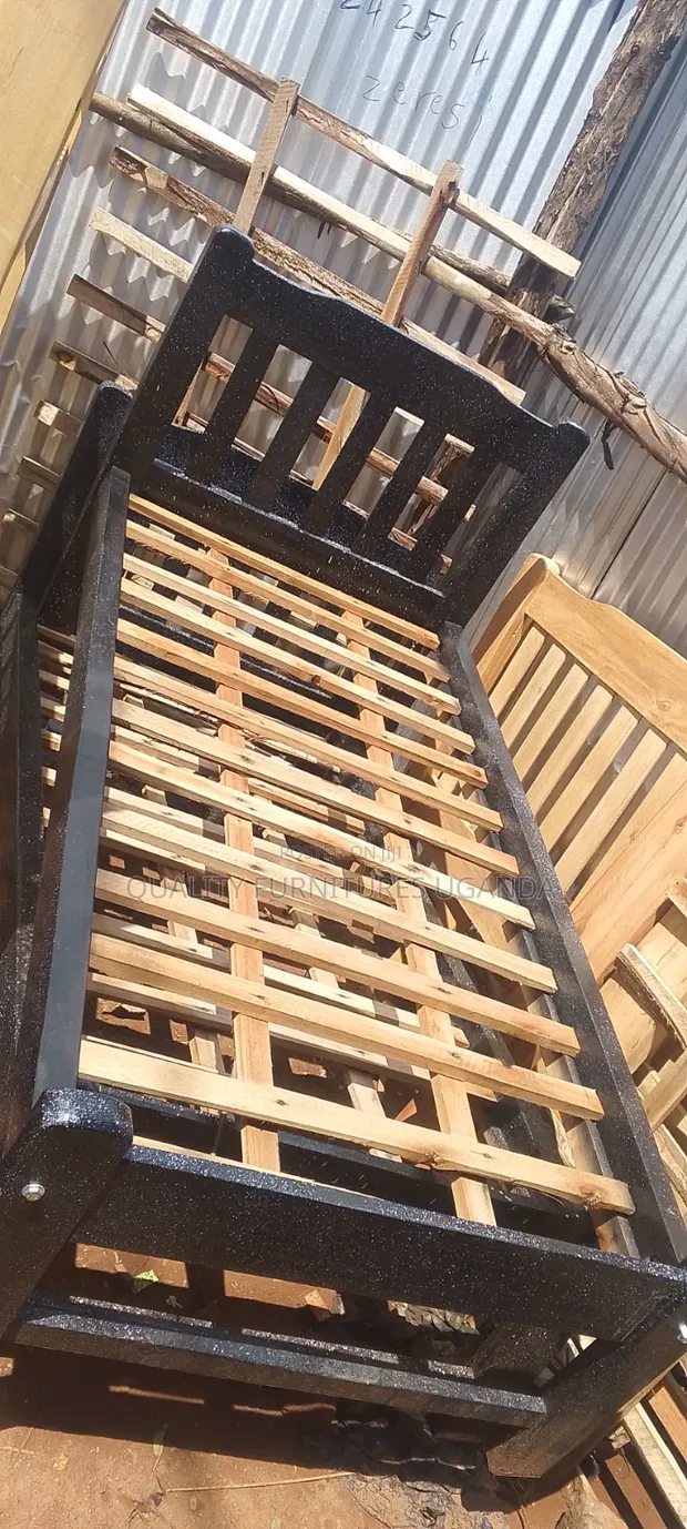 3x6 Black Budget Bed Frame - 1