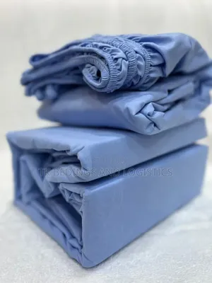 Ecoo Elastic Bedsheets 6x6 Blue