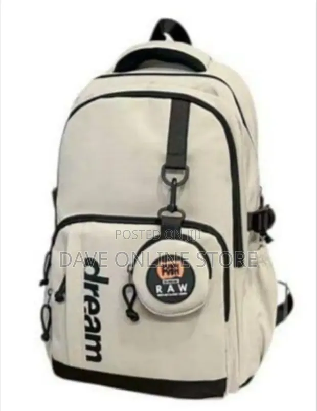 Cream-Colored Dream School Backpack - 1
