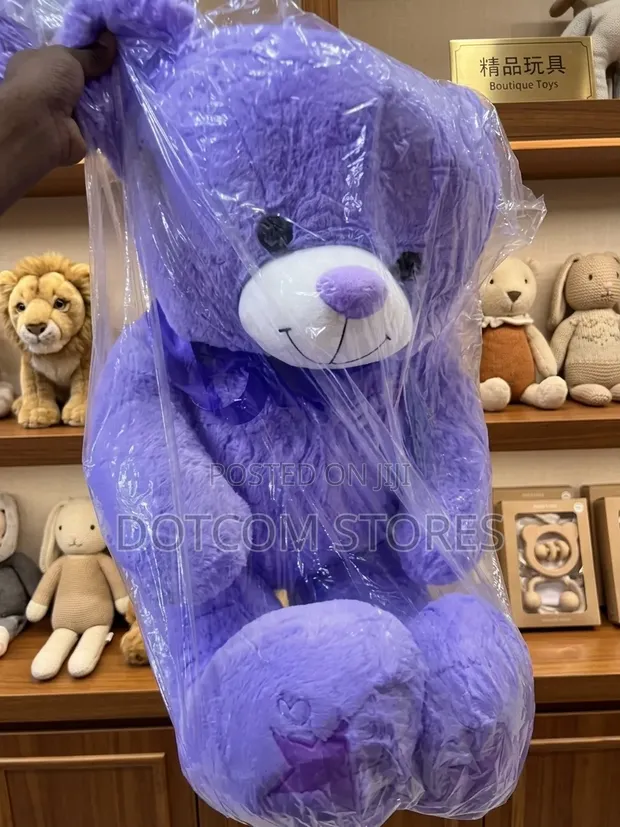 Purple Plush Teddy Bear - 1