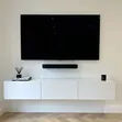 Brand New White TV Stand with Drawers & LED Lights - 2