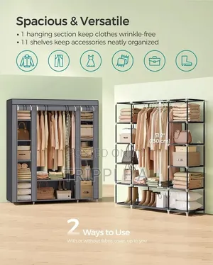 Multicolored Storage Clothes Wardrobe