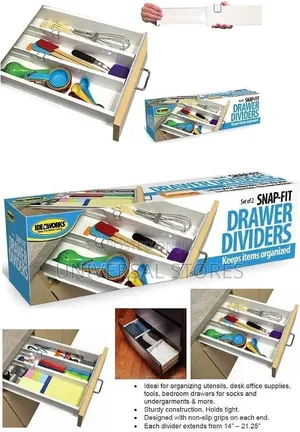 Ideaworks Snap-Fit Drawer Dividers