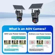 AOV 4K Ultra HD Dual-Lens 4G LTE Solar PTZ Security Camera - 4