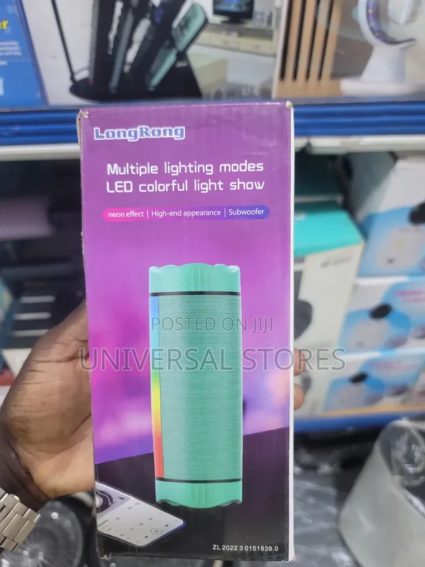 LongRong Portable Bluetooth Speaker with LED Lights - 1