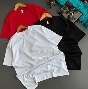 Plain T-Shirts - Red, White, Black