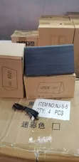 Triangular LED Digital Alarm Clock - Wood Grain - 1