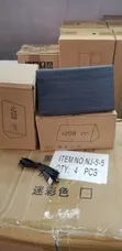 Triangular LED Digital Alarm Clock - Wood Grain - 5