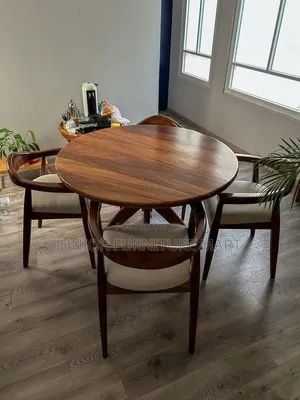 Vintage Hardwood Dining Set - 4 Seaters