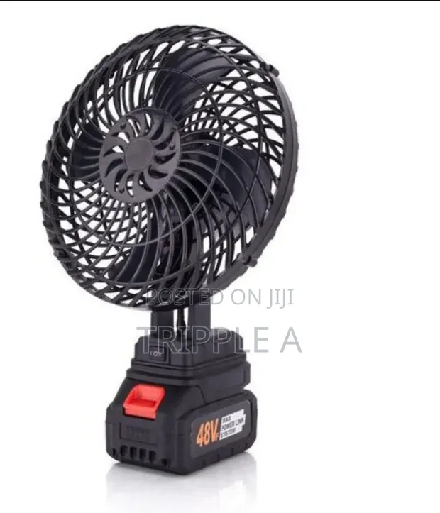 Portable Rechargeable High Power Adjustable Electric Fan - 1