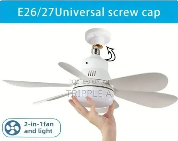 Modern White LED Ceiling Fan - 1