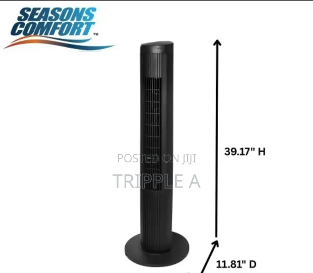 29 Inch Digiwave Branded Black Tower Fan - 1