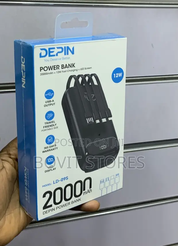 20000mAh Devin Power Bank with 12W Fast Charging - 1