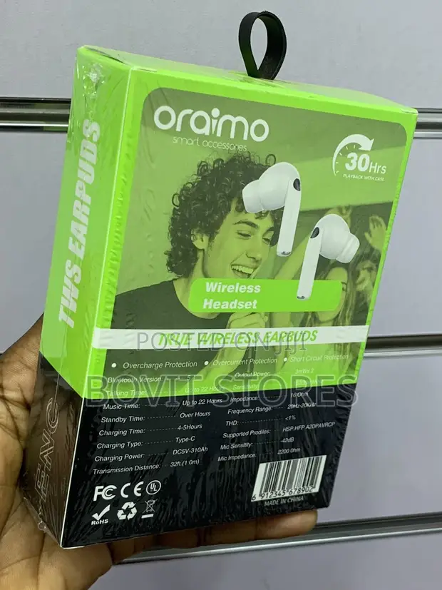 Oraimo Nico 13 TWS Earbuds - White - 1
