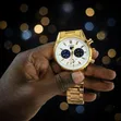 Carrera Gold Chronograph White Dial Watch - 3