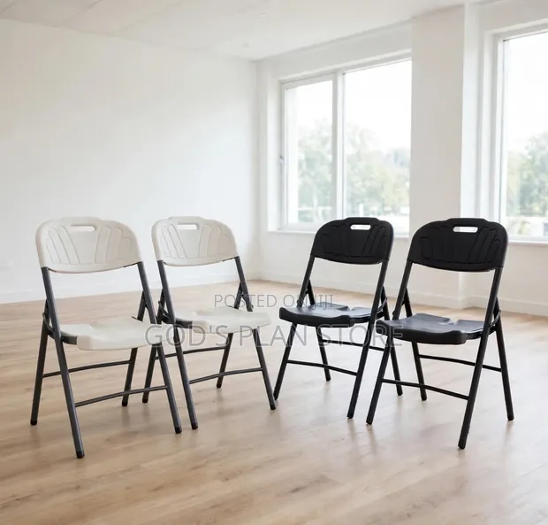 1 Piece Dining Folding Chair - White - 1
