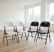 1 Piece Dining Folding Chair - White - 1