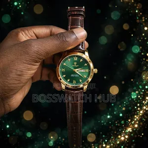 Poedagar Leather Strap Watch