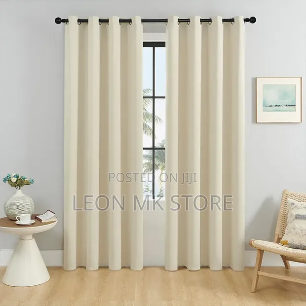 Classy Cream Drapes Curtains - 1