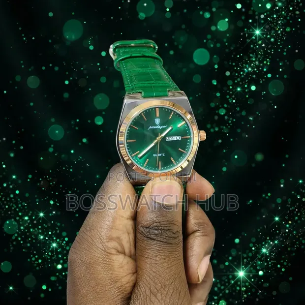 Poedagar Leather Strap Unisex Watch - 1