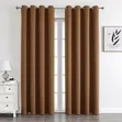 Charcoal Brown Blackout Curtains (300x200cm) - 2
