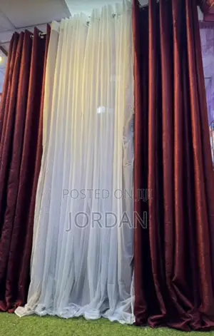 Pair of Curtains with Net - 3 Meters